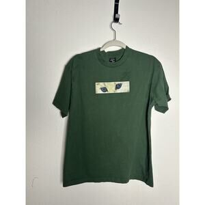 GUC GOLF WANG Cat Eyes Graphic Short Sleeve Tee Sz Medium Dark Green